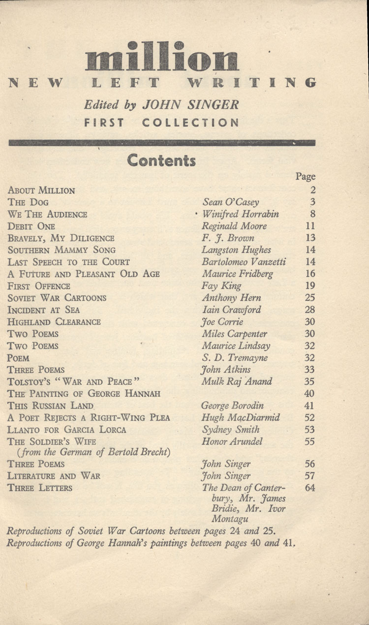 Contents Page