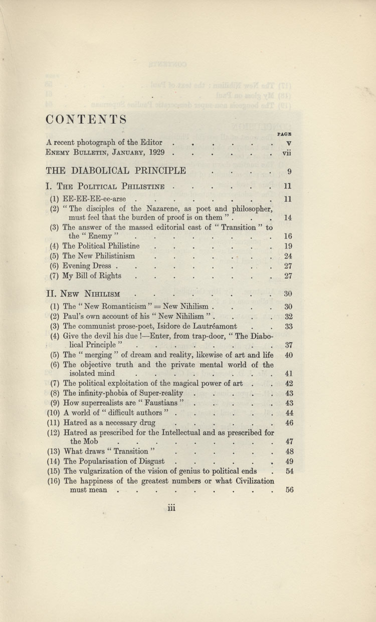 Contents Page