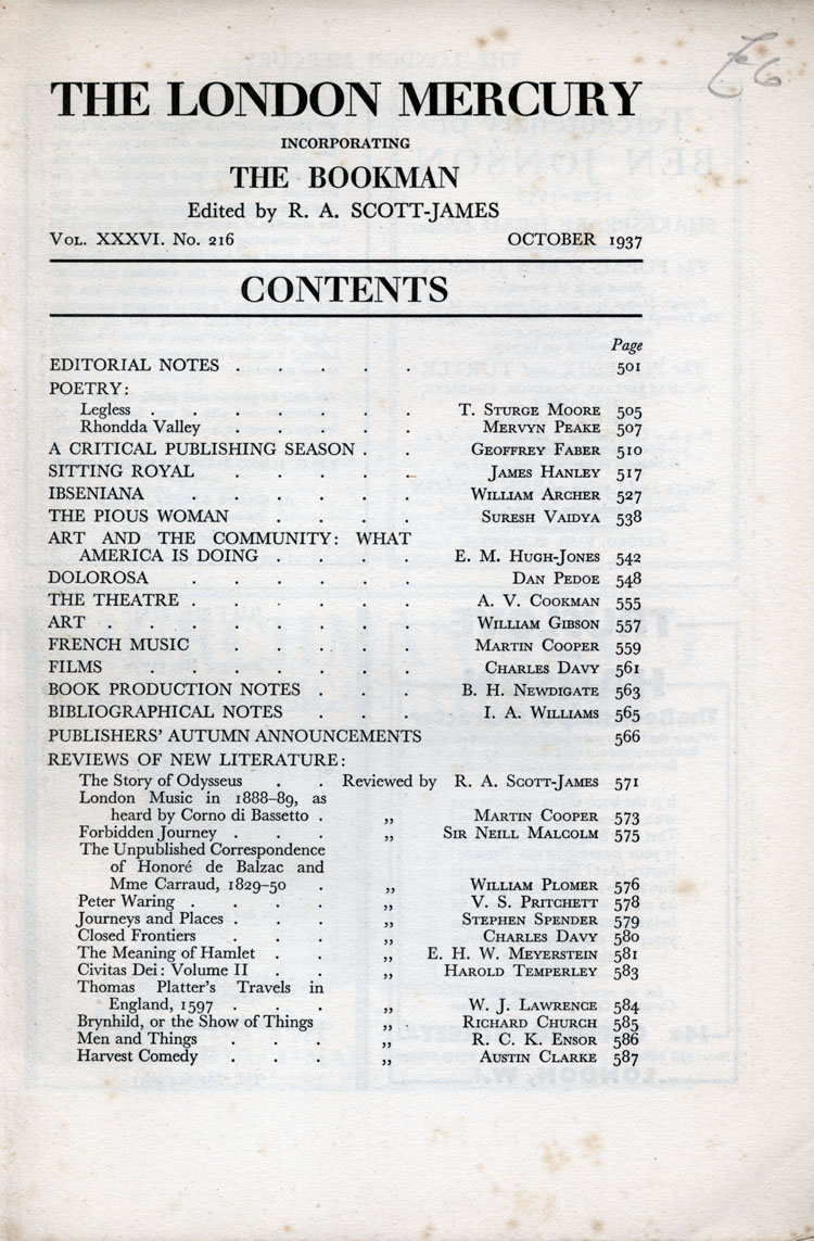 Contents Page