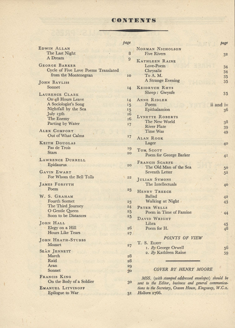 Contents Page