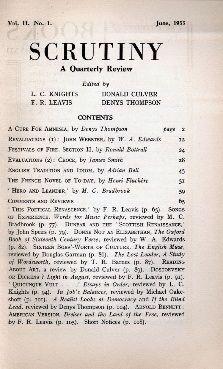 Contents Page